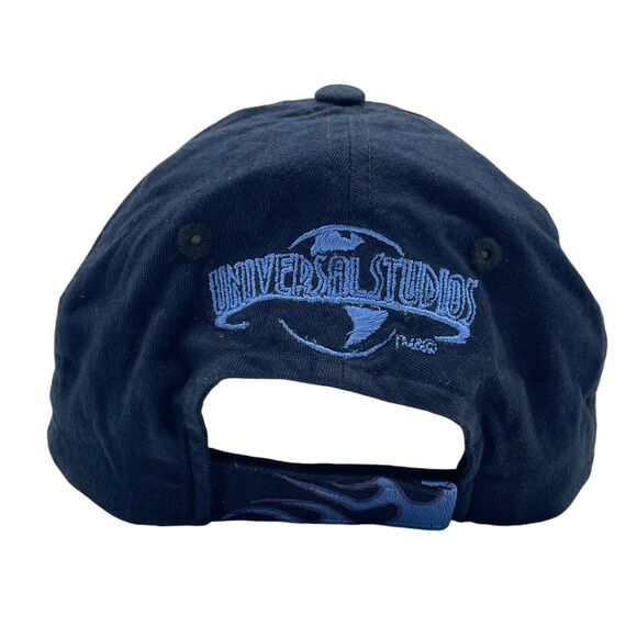 Vintage Universal Studios Blue Flame Lightning Strapback Hat - Picture 4 of 5